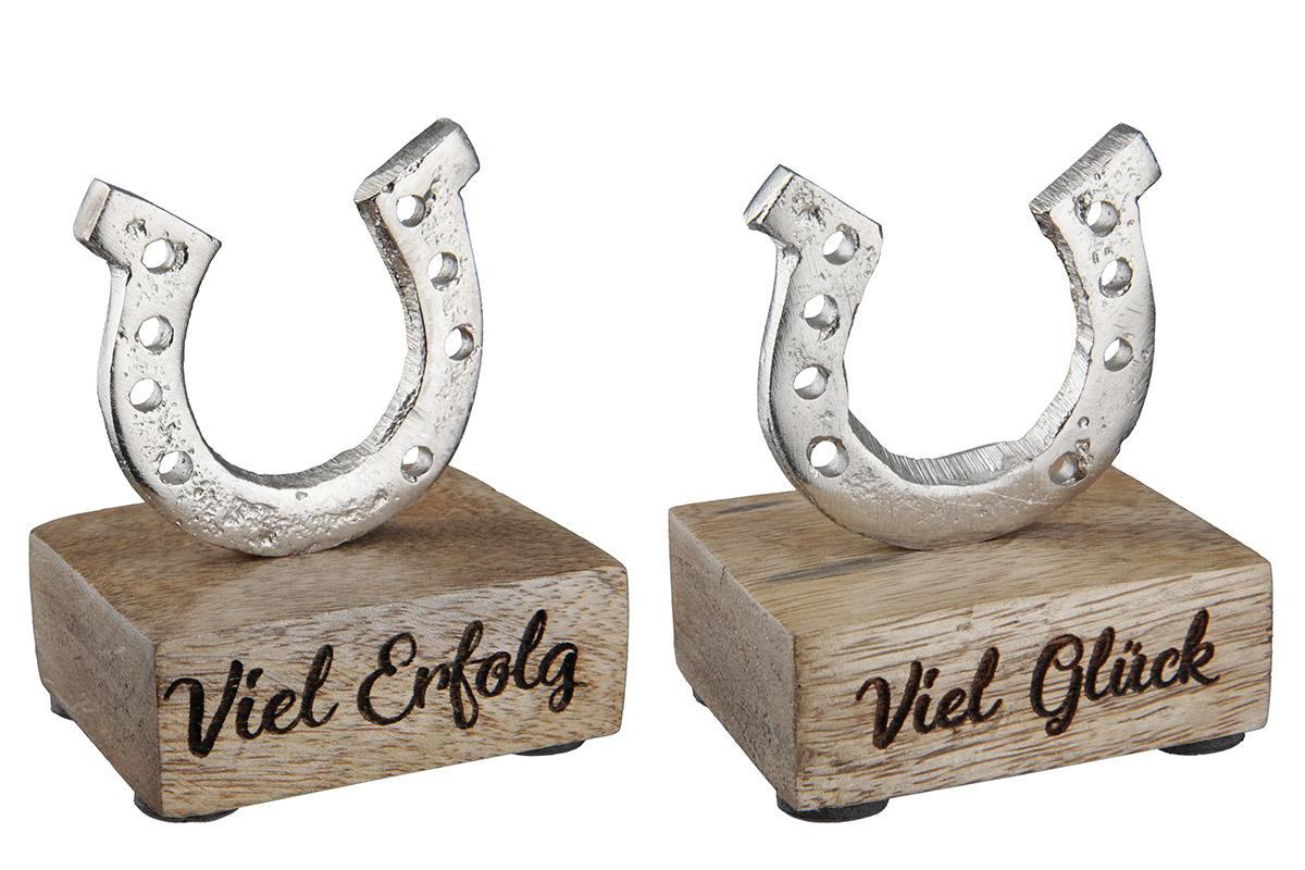 Standrelief Hufeisen Viel Glück