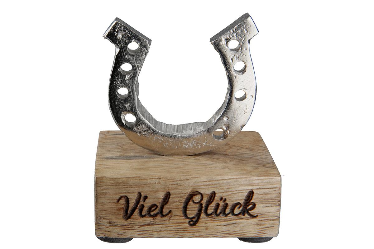 Standrelief Hufeisen Viel Glück