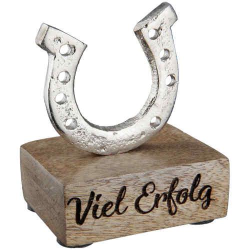 Standrelief Hufeisen Viel Erfolg