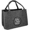 Tasche Lebe Liebe Lache grau