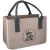 Tasche Lebe Liebe Lache beige