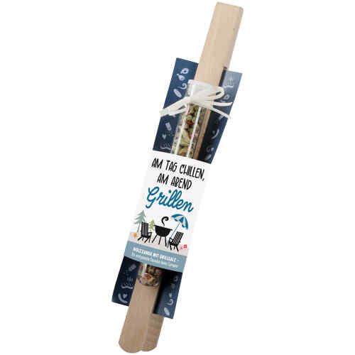 Set Grillzange & Salz Chillen Grillen